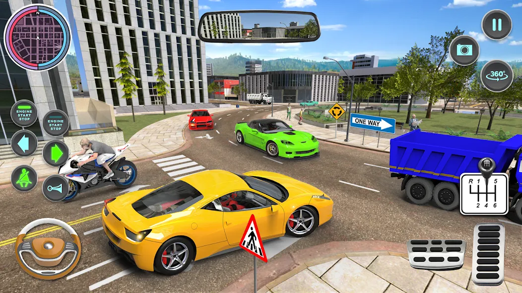 Modern Car Driving School Game  [МОД Unlimited Money] Screenshot 4