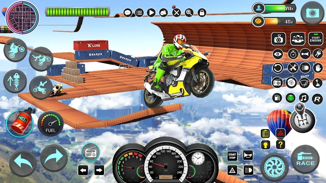 Mega Ramp Bike Stunts Games 3D  [МОД Unlimited Money] Screenshot 5