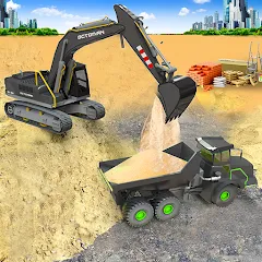 Скачать взлом Sand Excavator Simulator Games  [МОД Unlocked] - последняя версия apk на Андроид