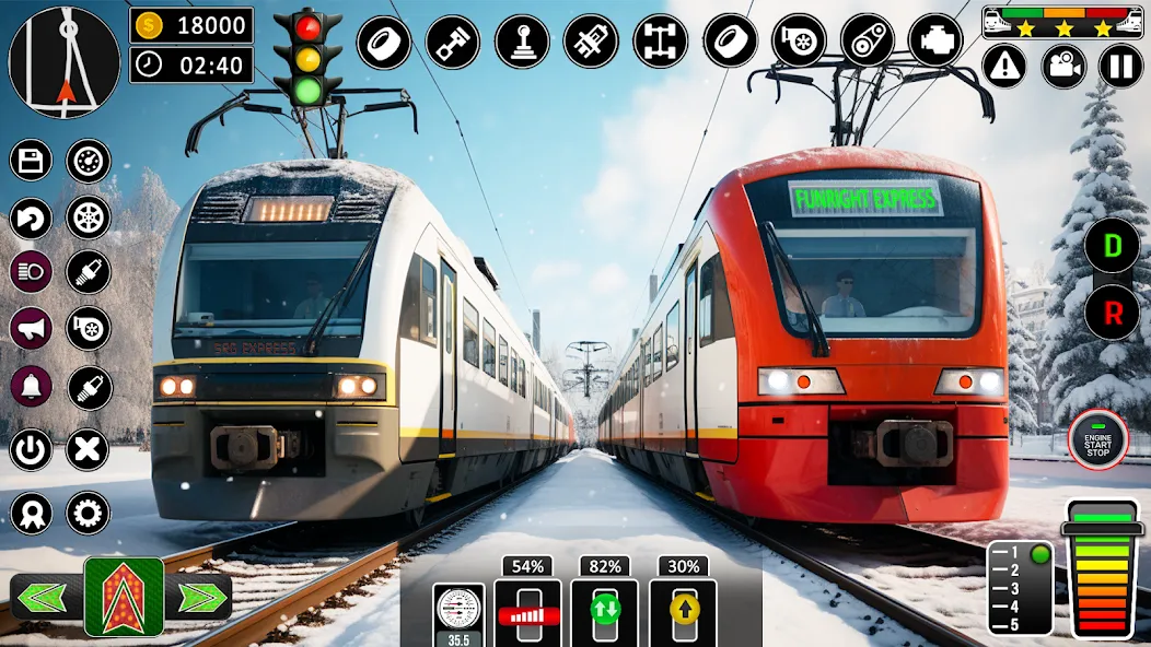 City Train Games Driver Sim 3D  [МОД Бесконечные монеты] Screenshot 2