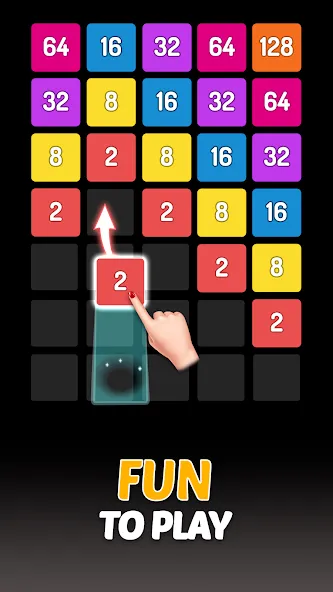 X2 Blocks - 2048 Number Game (Блоки)  [МОД Все открыто] Screenshot 1