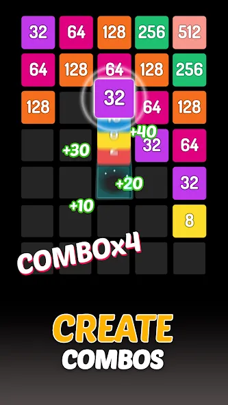 X2 Blocks - 2048 Number Game (Блоки)  [МОД Все открыто] Screenshot 3