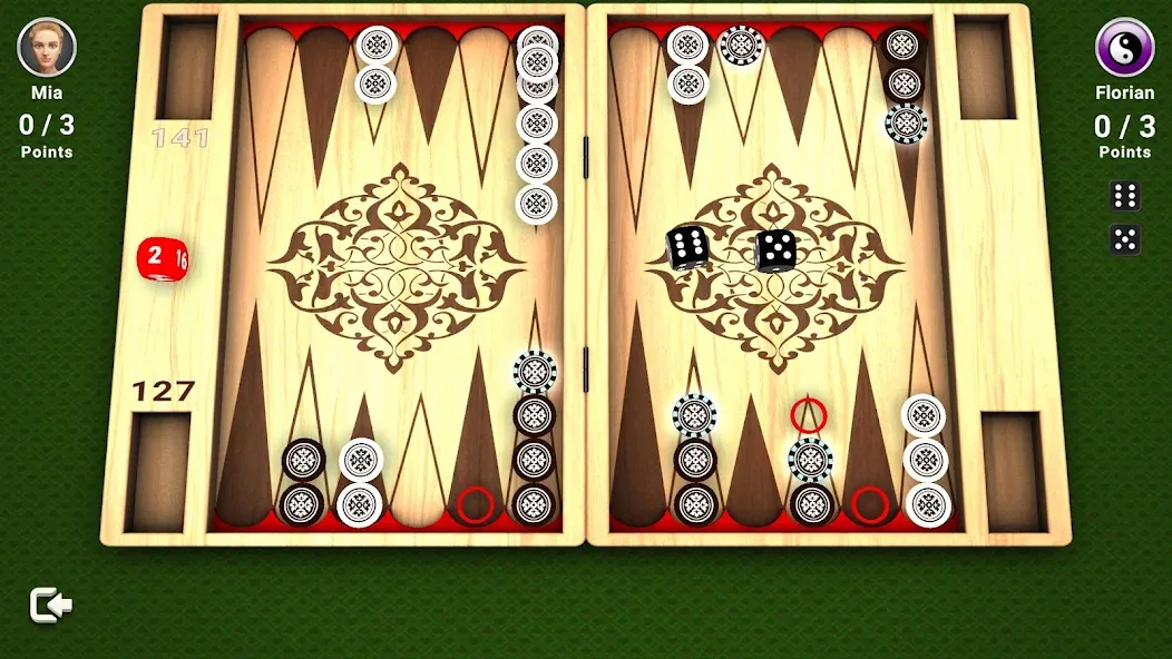 Backgammon -  Board Game  [МОД Unlocked] Screenshot 2