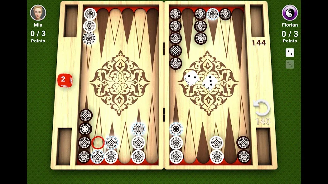 Backgammon -  Board Game  [МОД Unlocked] Screenshot 5