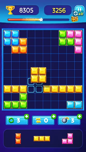 Block Puzzle - Gem Block (Блокпазл блокголоволомка)  [МОД Mega Pack] Screenshot 4