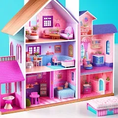 Скачать взлом Doll House Design Doll Games (Дизайн кукольного домика игры с куклами)  [МОД Unlimited Money] - стабильная версия apk на Андроид