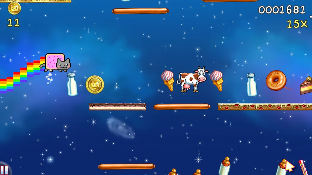 Nyan Cat: Lost In Space (Нян Кэт)  [МОД Все открыто] Screenshot 1