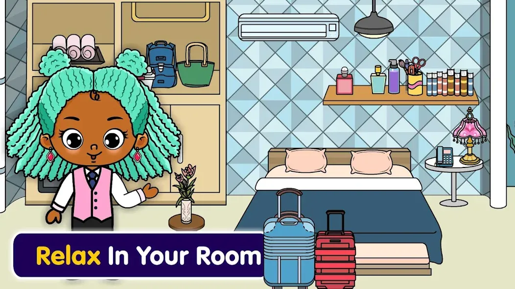 Tizi Town - My Hotel Games  [МОД Бесконечные монеты] Screenshot 1