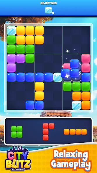 City Blitz-Block Puzzle Blast (Блок Головоломка Кинг)  [МОД Бесконечные монеты] Screenshot 2