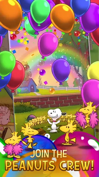 Bubble Shooter - Snoopy POP! (Бабл шутер)  [МОД Много монет] Screenshot 5