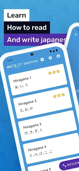 Write It! Japanese  [МОД Меню] Screenshot 1