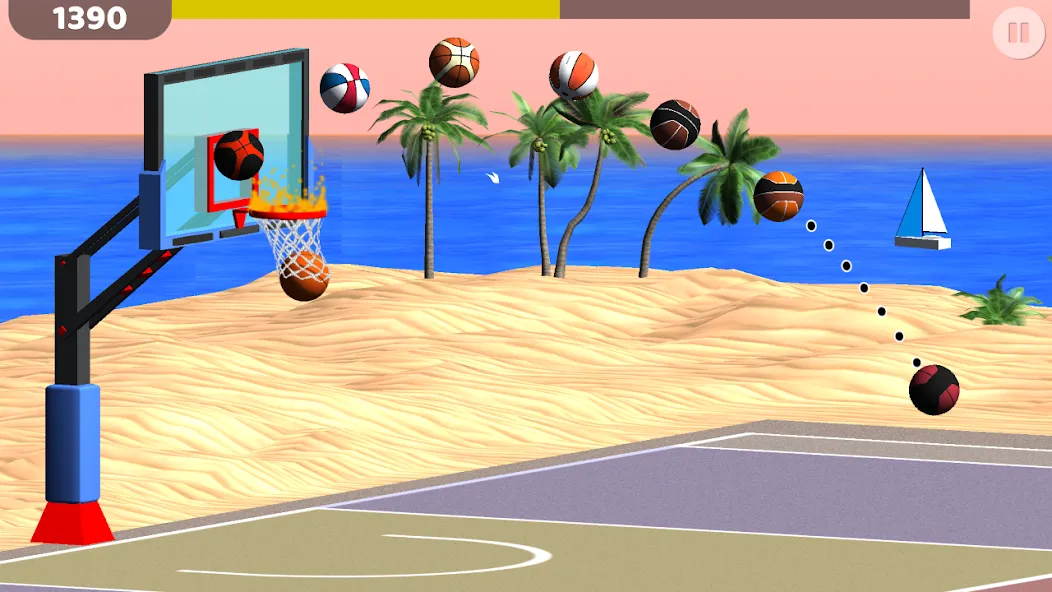 Basketball: Shooting Hoops  [МОД Unlocked] Screenshot 2