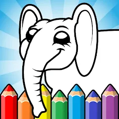 Взломанная Easy coloring pages for kids  [МОД Unlocked] - последняя версия apk на Андроид