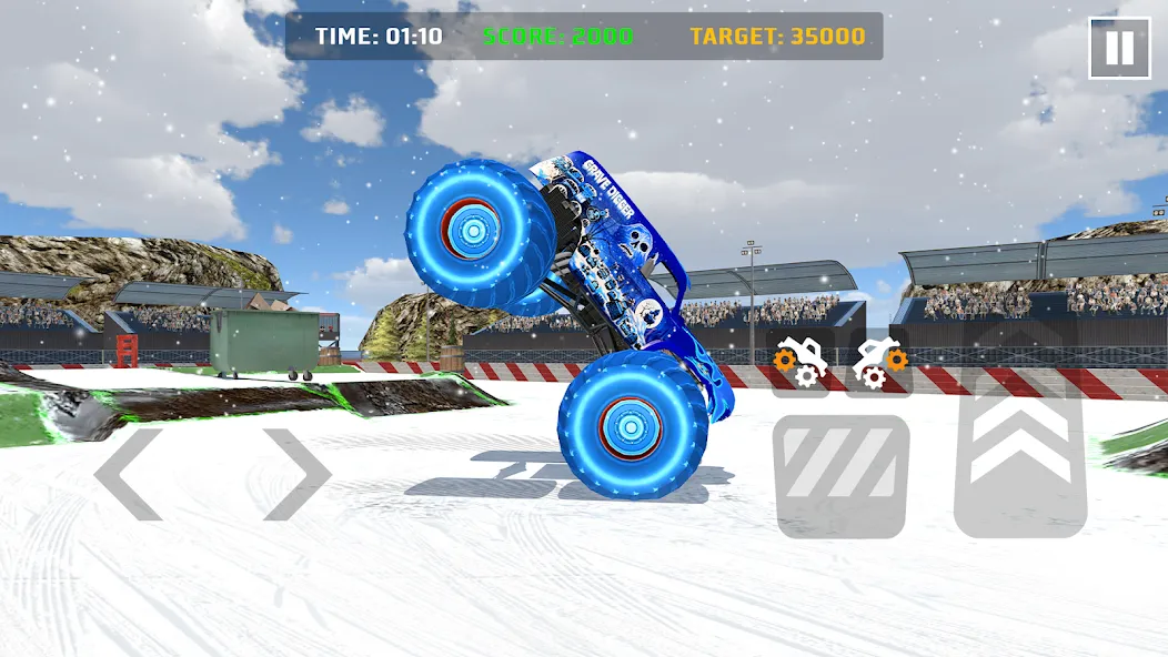 Car Games: Monster Truck Stunt (Монстртрак стант)  [МОД Menu] Screenshot 2