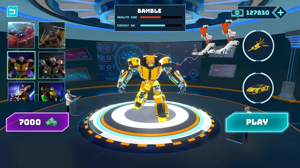 Robot Game: Transform & Fight (Робот Игра Трансформация Автомобиля)  [МОД Menu] Screenshot 5