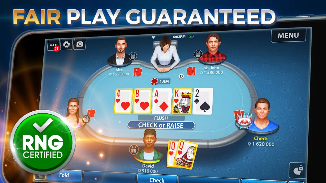 Texas Hold'em Poker: Pokerist  [МОД Mega Pack] Screenshot 1