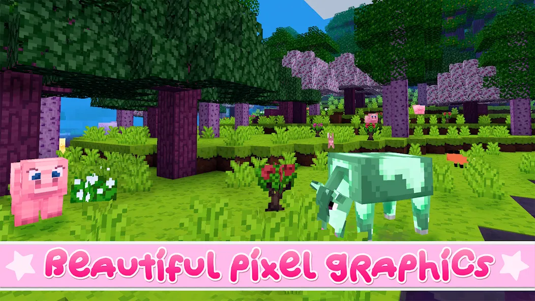 Kawaii World - Craft and Build (Кавайи Ворлд)  [МОД Menu] Screenshot 4