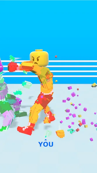 Block Fighter: Boxing Battle (Блок Файтер)  [МОД Бесконечные монеты] Screenshot 2