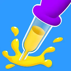 Скачать взломанную Paint Dropper: draw puzzle (Пэйнт Дроппер)  [МОД Unlocked] - последняя версия apk на Андроид