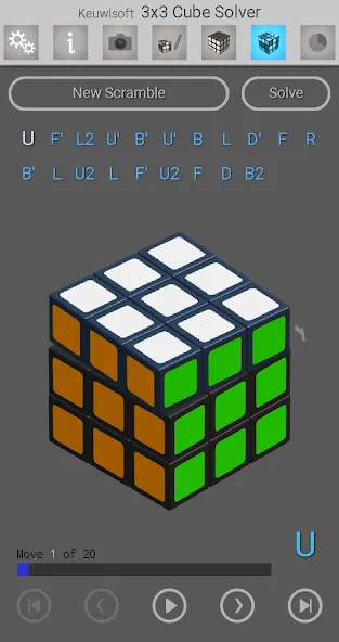 3x3 Cube Solver (х3 кубик решатель)  [МОД Все открыто] Screenshot 4