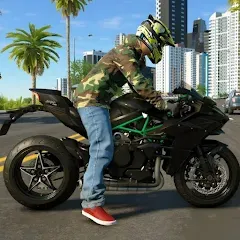 Скачать взлом Kawasaki Ninja H2r Games 3D (Кавасаки Ниндзя 2р Игры 3D)  [МОД Mega Pack] - стабильная версия apk на Андроид