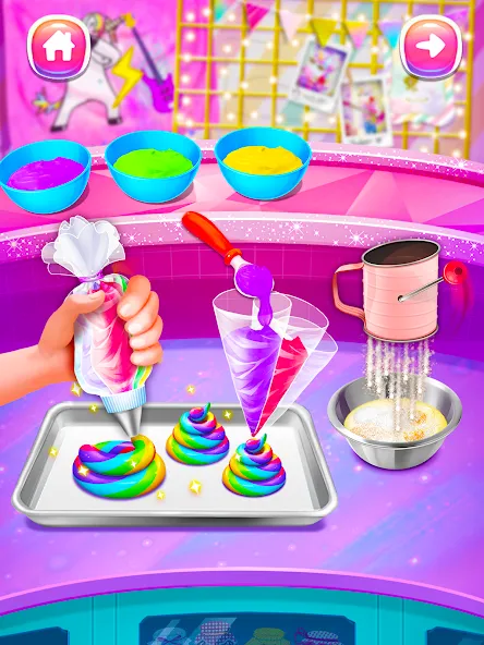 Girl Games: Unicorn Cooking  [МОД Unlocked] Screenshot 2