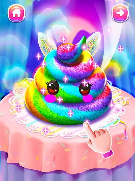 Girl Games: Unicorn Cooking  [МОД Unlocked] Screenshot 4