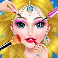 Скачать взлом Doll Makeover - Fashion Queen (Игры по макияжу для девочек)  [МОД Много монет] - стабильная версия apk на Андроид