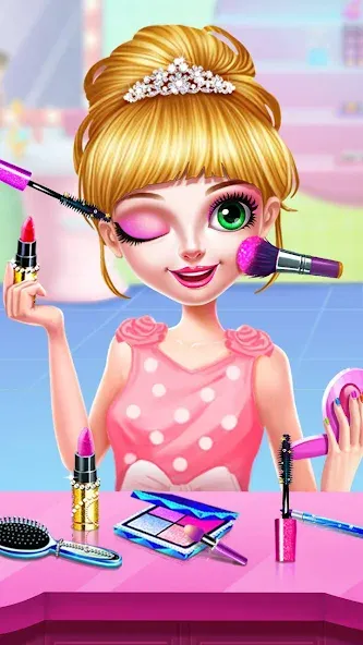 Princess Makeup Salon  [МОД Бесконечные монеты] Screenshot 2