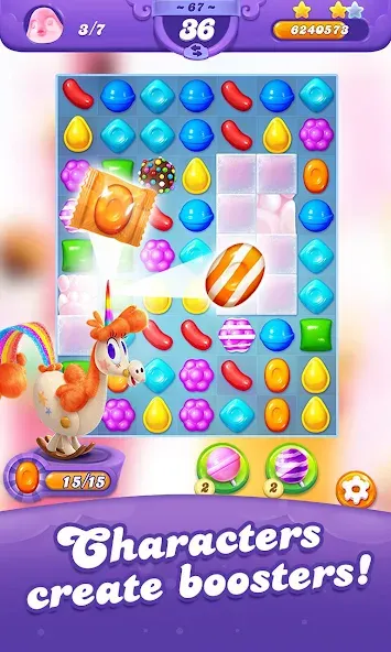 Candy Crush Friends Saga (Кенди Краш Френдс Сага)  [МОД Бесконечные деньги] Screenshot 3