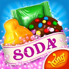 Взломанная Candy Crush Soda Saga (Кенди Краш Сода Сага)  [МОД Много монет] - полная версия apk на Андроид