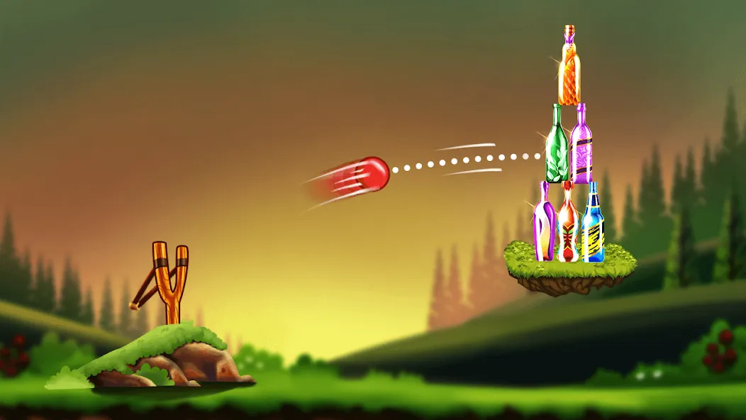 Bottle Shooting Game 2  [МОД Бесконечные деньги] Screenshot 1