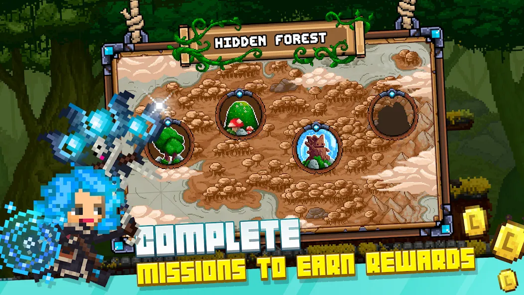 Bit Heroes Runner: Pixel Blitz (Бит Хероес Раннер)  [МОД Много монет] Screenshot 3