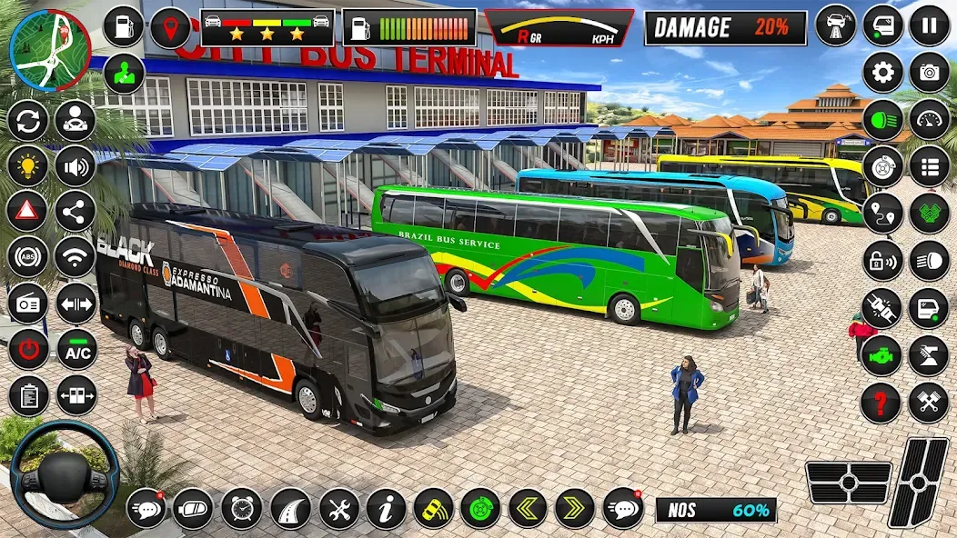 City Coach Bus Driver Games 3D  [МОД Mega Pack] Screenshot 1