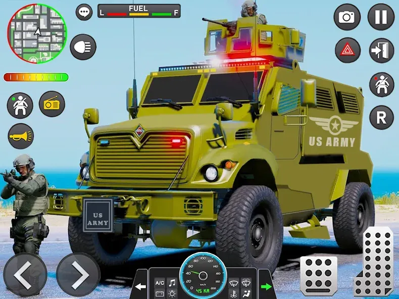 Army Vehicle Cargo Transport (Армейский транспорт грузовых автомобилей)  [МОД Все открыто] Screenshot 5