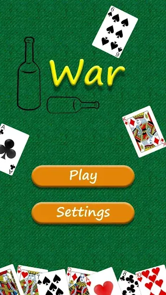 War - card game  [МОД Все открыто] Screenshot 1