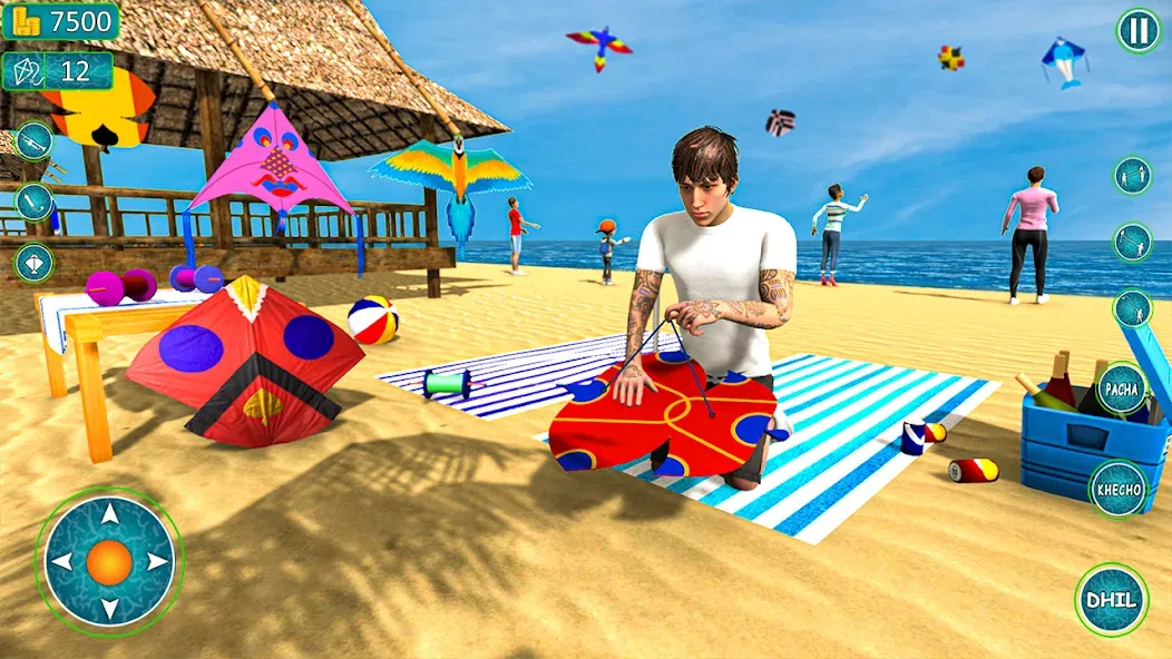 Kite Basant: Kite Flying Games  [МОД Все открыто] Screenshot 2