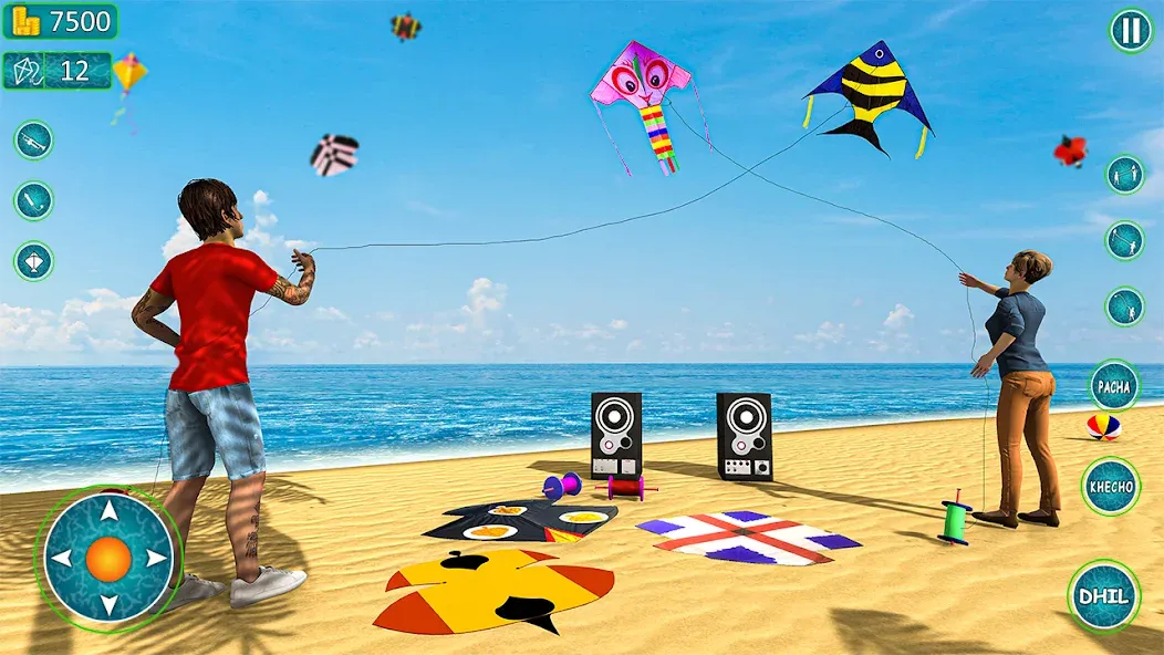 Kite Basant: Kite Flying Games  [МОД Все открыто] Screenshot 3