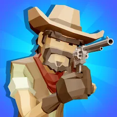 Взломанная Western Cowboy: Shooting Game (Вестерн Каубой)  [МОД Unlimited Money] - стабильная версия apk на Андроид