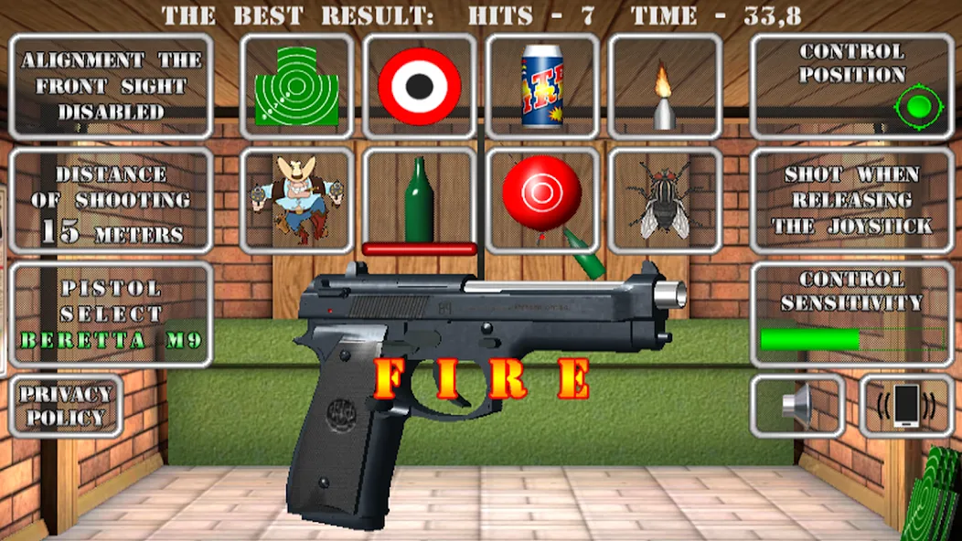 Pistol shooting. Desert Eagle (Пистолет стрельбы симулятор)  [МОД Много денег] Screenshot 1