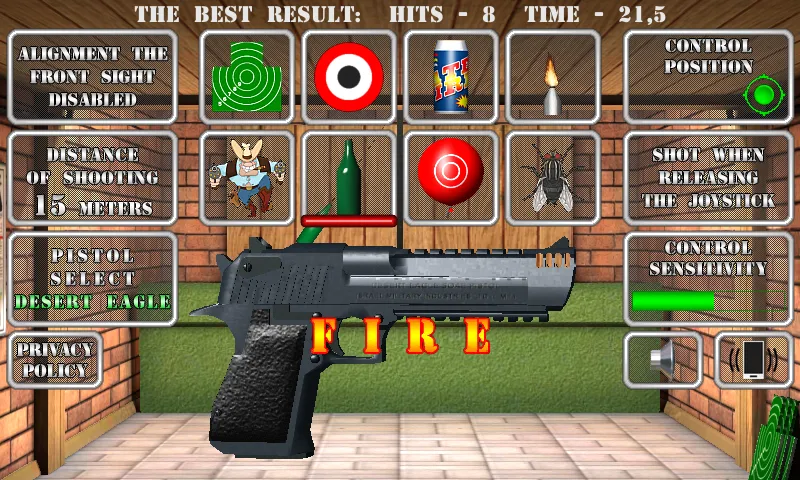 Pistol shooting. Desert Eagle (Пистолет стрельбы симулятор)  [МОД Много денег] Screenshot 5