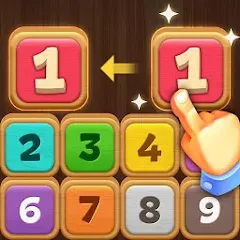 Скачать взломанную Merge Wood: Block Puzzle (Мерж Вуд)  [МОД Mega Pack] - стабильная версия apk на Андроид