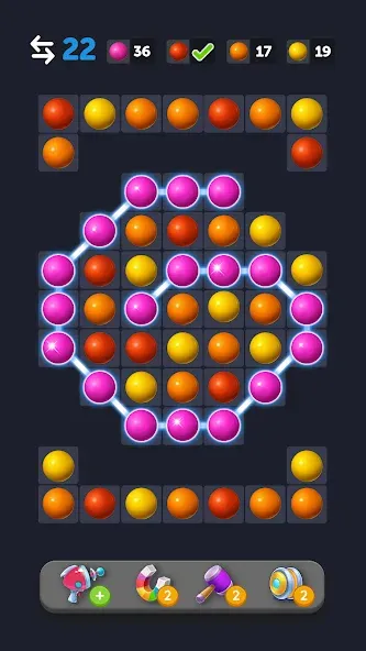 Bubble Link - Connect & Match (Бабл Линк)  [МОД Много денег] Screenshot 5