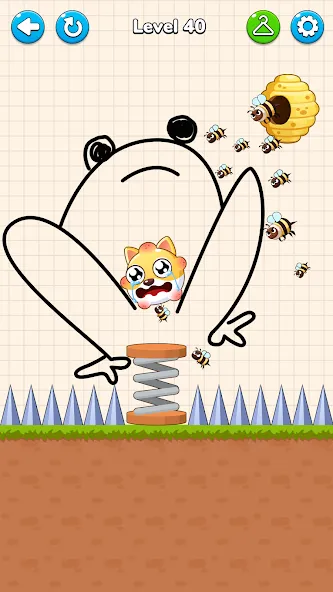 Draw to Save - Save the Dog  [МОД Unlimited Money] Screenshot 3