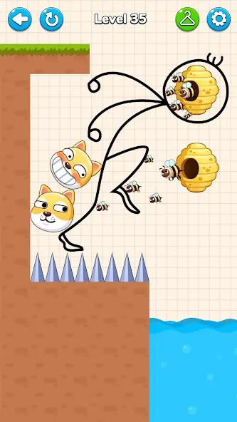 Draw to Save - Save the Dog  [МОД Unlimited Money] Screenshot 4