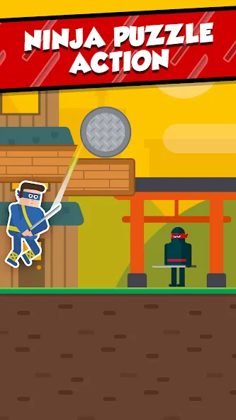 Mr Ninja - Slicey Puzzles (Мистер Ниндзя)  [МОД Unlimited Money] Screenshot 1