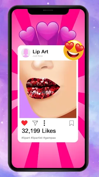 Lip Art Makeup Beauty Game  [МОД Много денег] Screenshot 2