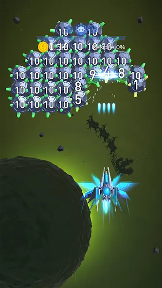 Dust Settle 3D - Galaxy Attack (Даст Сеттл 3Д)  [МОД Меню] Screenshot 2