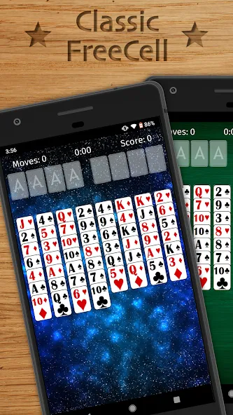 FreeCell Solitaire Classic (Фрисел Солитер Классик)  [МОД Много денег] Screenshot 1