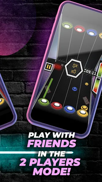 Guitar Hero Game: EDM Music (ЭДМ)  [МОД Меню] Screenshot 4